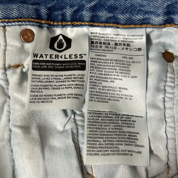 Levi's 501 Jean Shorts Womens 29 Blue - Picture 6 of 12